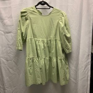 Danielle Bernstein Babydoll dress w quarter sleeve